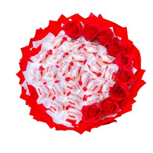Букет конфет и мыльных роз «Притяжение»