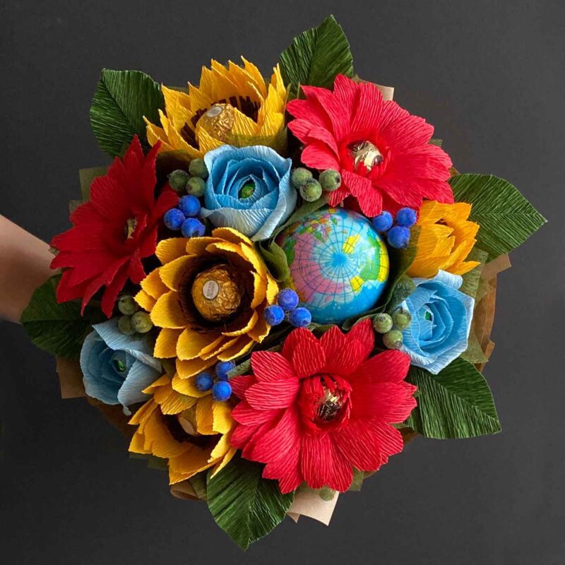 Букет из конфет день знаний