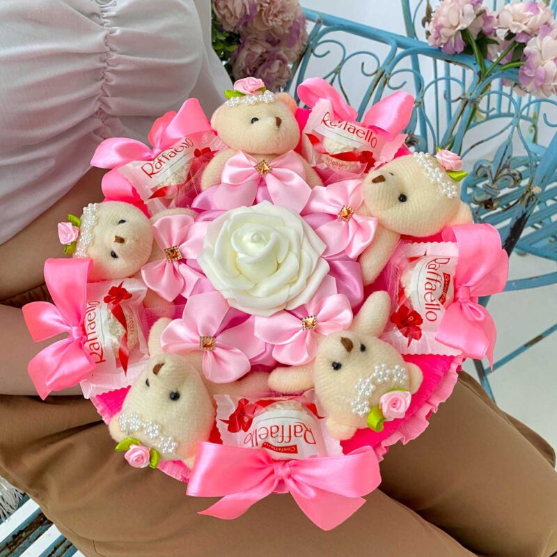 Букет из мишек Плюшевая нежность