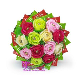 Букет из конфет и чая Ассорти