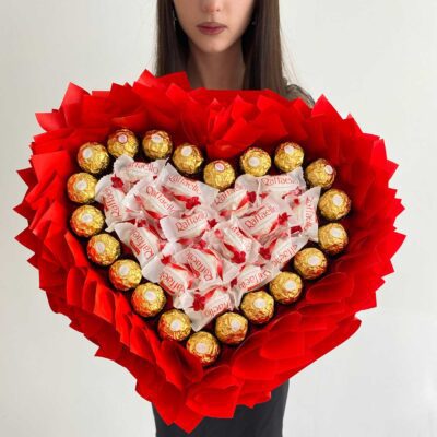 Букет из конфет Идеальное сердце
