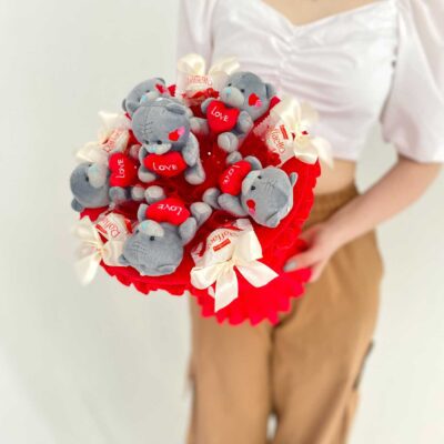 Букет из мишек Валенсия