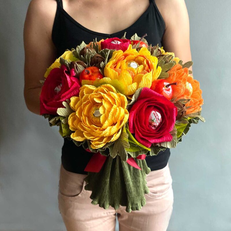 Сладкий букет из конфет Осенняя пора