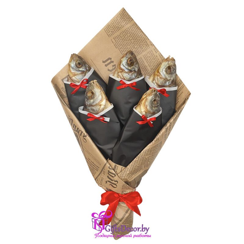 Букет из сушеной рыбы