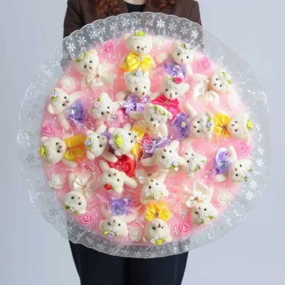 Букет из плюшевых мишек "Чудо"